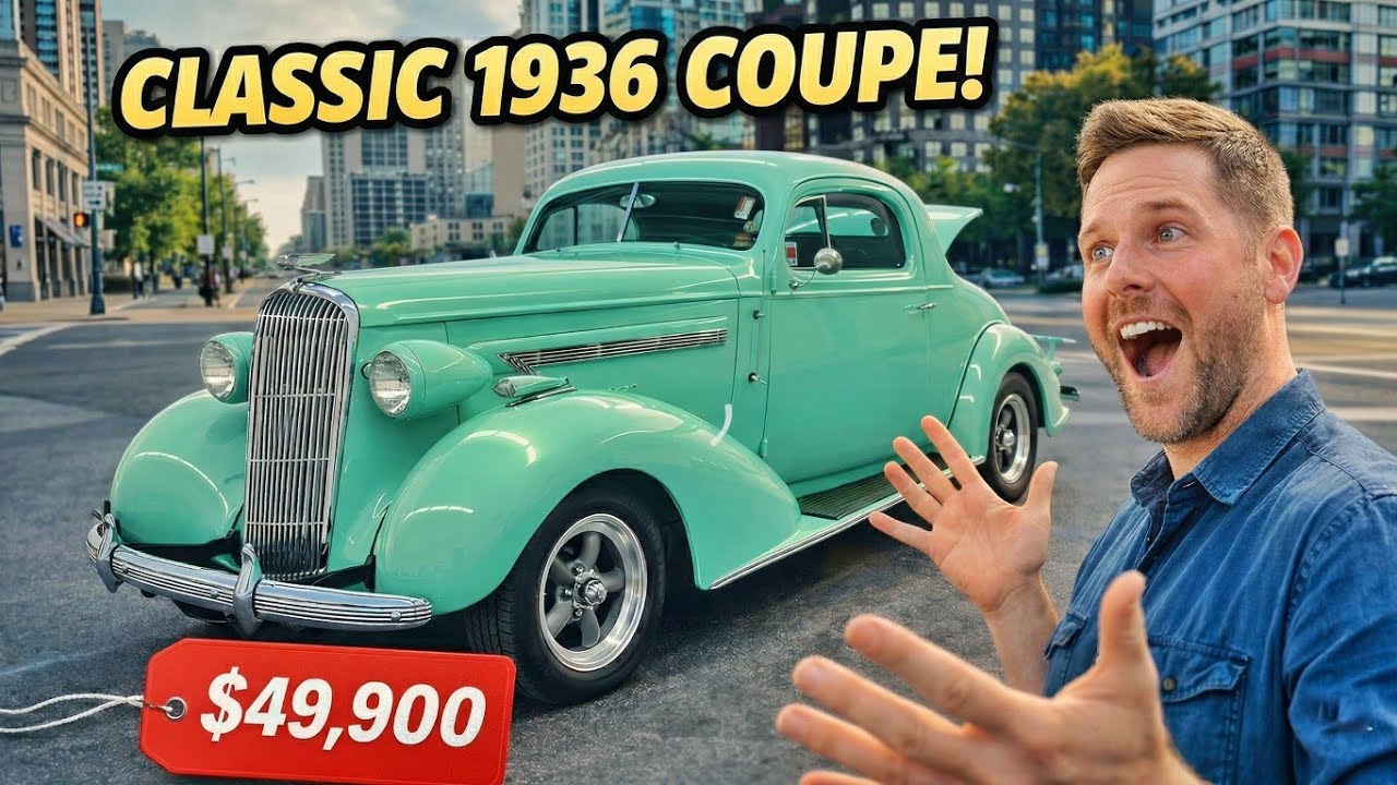 Rare 1936 Buick Coupe 401 V8 Walkaround & Engine Sound | Vintage