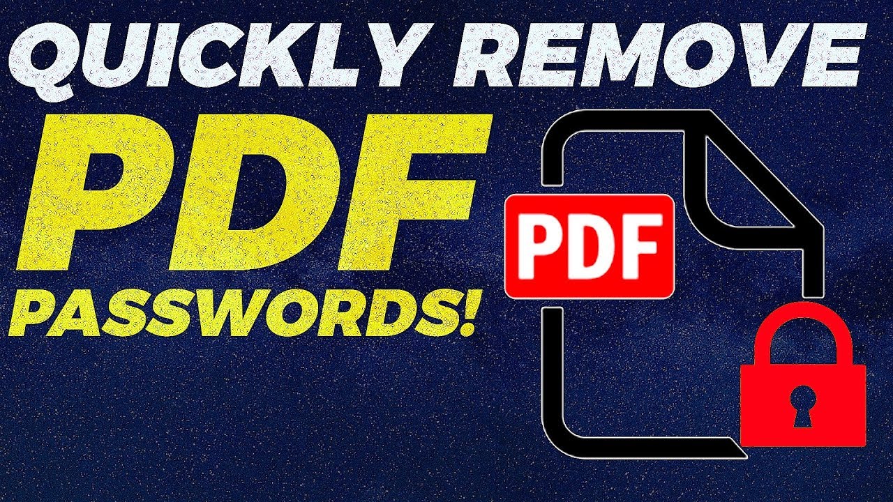 Passwords, PDF