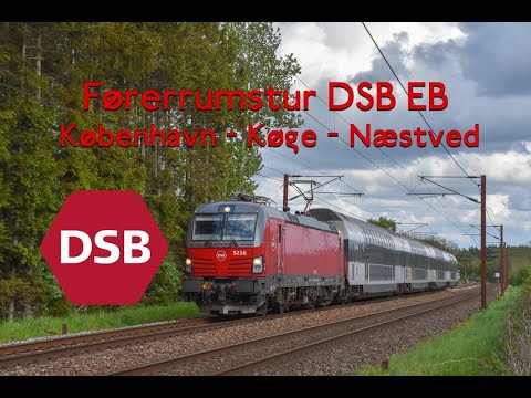 DSB EB + Double-decker carriages - Driver's cabin video - Copenhagen-Køge-Næstved
