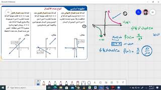 رياضيات 5 انواع عدم الاتصال