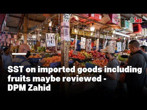 SST on imported goods including fruits maybe reviewed - DPM Zahid