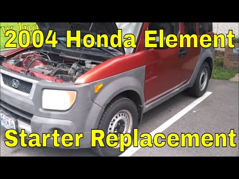 2004 Honda Element 2.4 Starter Replacement