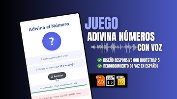🎮 Crea un Juego de Adivinar Números con Voz | HTML, CSS y JavaScript | Código Gratis