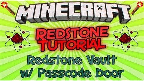 ✔️MCPE | How to Make a Passcode Door on MCPE