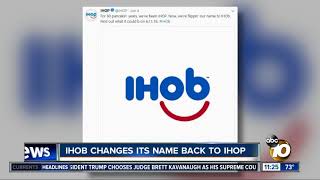 IHOP returns to original name