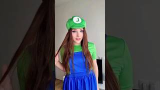 E-girl cosplays Luigi