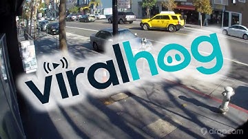 Security Camera Catches Rear-End Crash || ViralHog