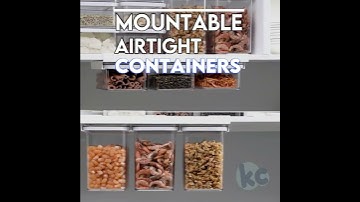 Mountable Airtight Storage Containers
