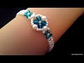 How to DIY a bracelet with an easy pattern// Elegant beaded bracelet tutorial//