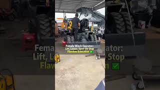 She Makes That Winch Look Like a Toy – So Smooth, So Satisfying! #xinyuan #excavator #machinery #jcb