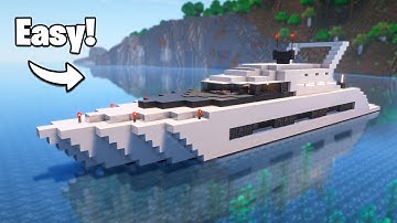 Minecraft: How To Build a Luxury Yacht - Tutorial