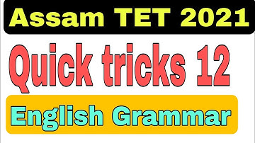 Quick Tricks part 12 for Assam TET 2021. @lakshyasworld3510  @Lakshyatalk