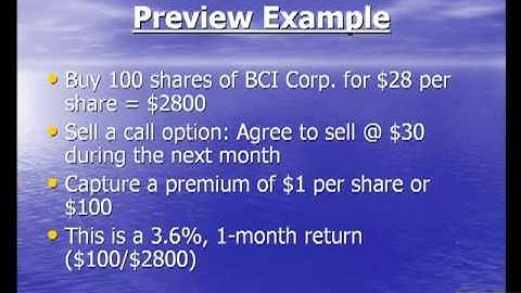 Covered Call Writing- Beginners Course- Lesson 1 Rev A