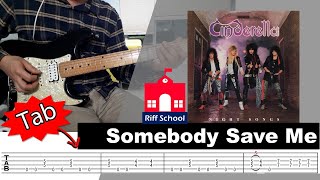 Cinderella - Somebody Save Me Riff (with TAB)