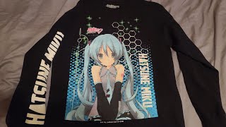 Ripping up Hatsune Miku long sleeve shirt