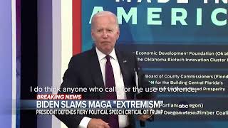 Pres. Biden Slams MAGA "Extremism"