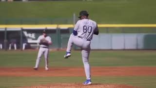 Super Star ⭐️ Prospect, Kumar Rocker Shows His Pitching Mechanics