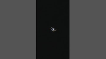 First time using automated satellite tracking to capture the ISS #telescope #spacestation #space
