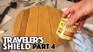 How to make Link&#39;s Traveler&#39;s Shield Part 4 | Planks &amp; Leather