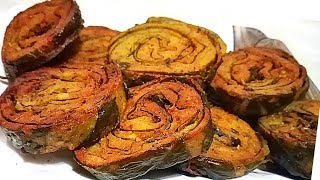 अर्बी के पत्ते से बनाये रिकवच | U.P Style Rikwach Recipe/Patra Recipe/Alu Vadi अरबी पत्ते के पकौड़े