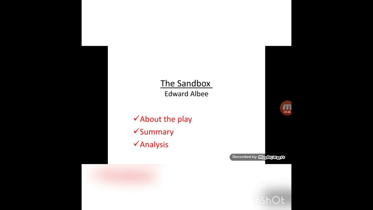 analysis of the sandbox by edward albee