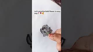 #love #hyderabad #lets practice bold flower in easy way #henna