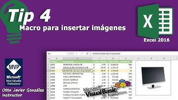 Tip 4. Macro para insertar imágenes | Excel 2016
