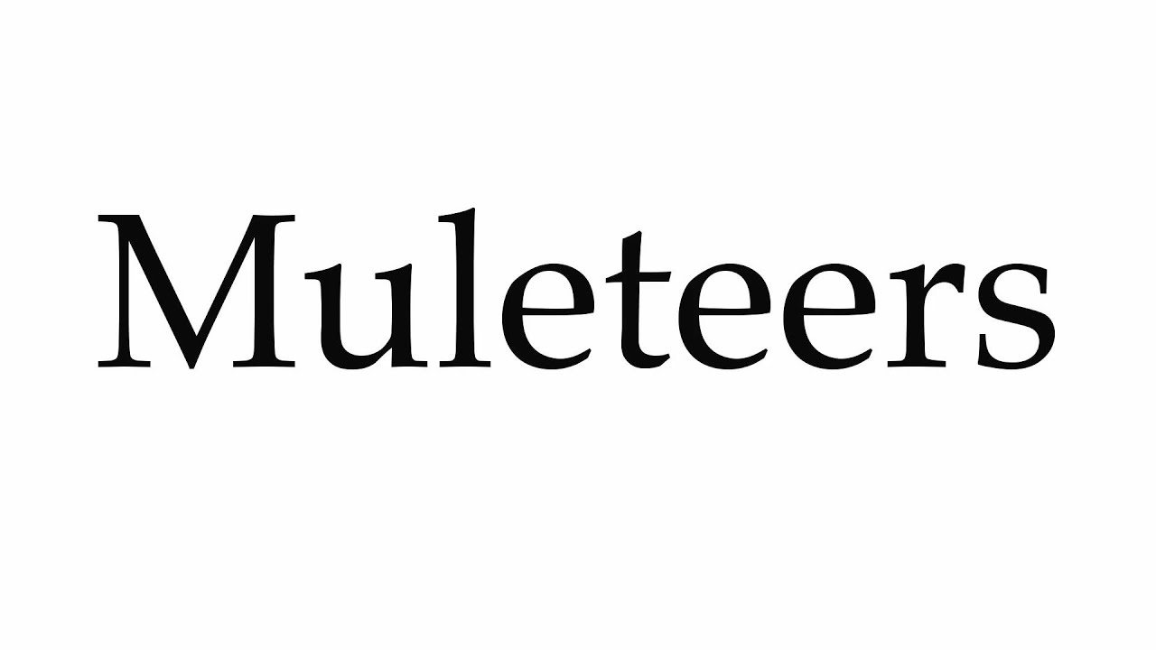 How to Pronounce Muleteers