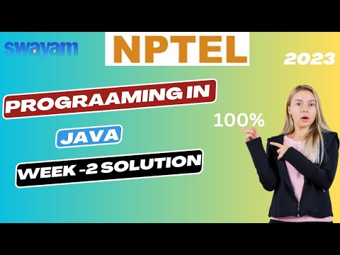 NPTEL Programming In Java Week-2 Quiz Assignment Solution  || Swayam July 2023 | IIT || Kharagpur