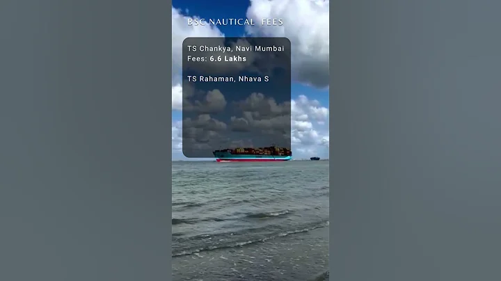 Merchant Navy Job | BSc Nautical Science College Fees #shorts #viral #bsc #course #marine #job #ship