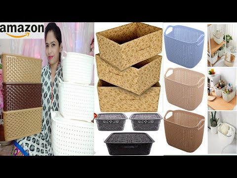 😍Amazon Best Basket Organiser Haul With Affordable Price🥰Amazon Smart Home Organisers