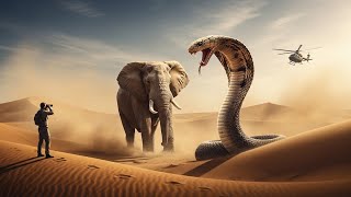 Giant Elephant Vs Deadly Cobra In Desert Epic Rescue Mission Realistic Wildlife Story
