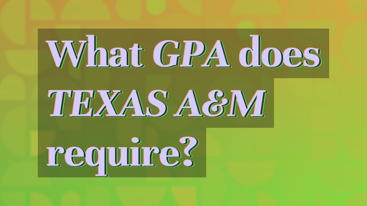 does texas a&m require coalition essay