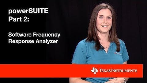 powerSUITE Digital Power Software Tools - Part 2: Software Frequency Response Analyzer