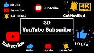 10 3D YouTube Subscribe Button Animation - Green Screen Template | Easy to use | No Copyright