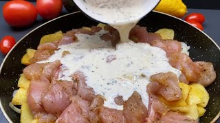 Es ist so lecker, dass ich es fast jeden Tag koche! Unglaubliches Hühnchen-Kartoffel-Rezept!