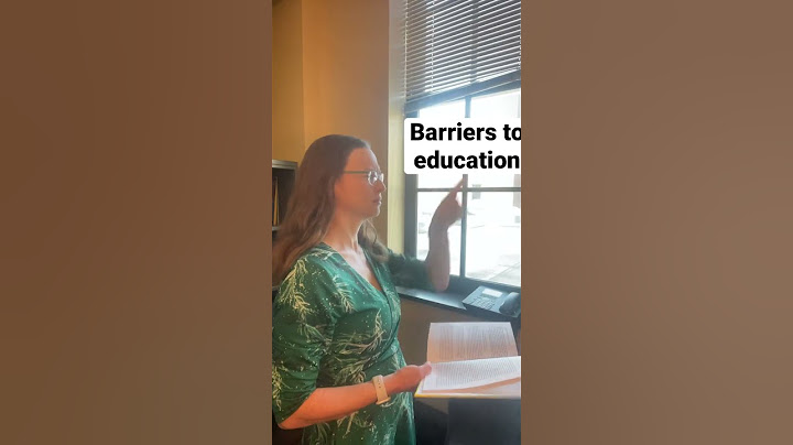 Break down barriers to education