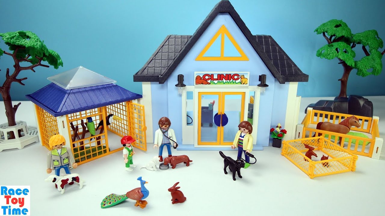 Veterinarian Animal Clinic Playset Build and Play Toys For Kids - YouTube