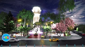 Chỉnh trang công viên Tháp nước Phan Thiết #binhthuanhomnay #truyenhinhbinhthuan