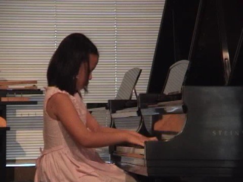 Connie playing CPE Bach Solfeggio