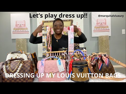 Dark Brown Bag Louis Vuitton Bags, DRESS UP YOUR HANDBAG WITH A SILK SCARF  by TRENDIQUE