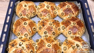 خبز بالزيتون بدون دلك وصفة رمضانية pain aux olives