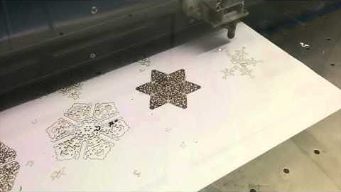 Laser Cut Snowflakes