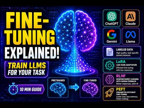 What is Fine-Tuning in LLMs? | SFT, LoRA, PEFT, RLHF Explained Simply | Generative AI Tutorial