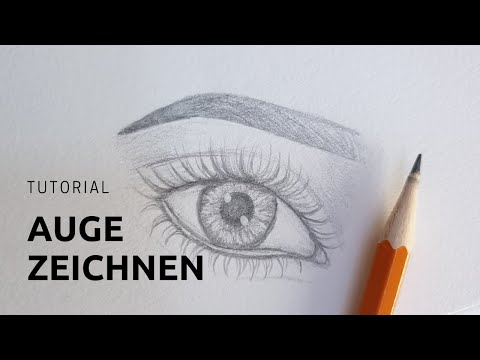 Video: Wie Zeichnet Man Die Augen Einer Person Mit Einem Bleistift