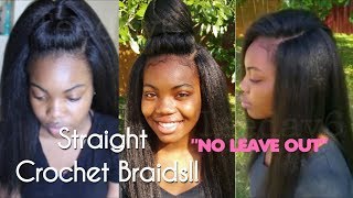 Straight Crochet Braids NEVER LOOKED SO NATURAL!! | TEEDAY6