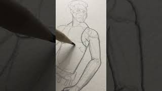 Custom Superhero lineart #short #art #shorts #sketch #drawing #super #superhero