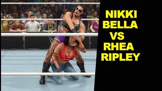 WWE 2K23 Nikki Bella vs Rhea Ripley - No Holds Barred