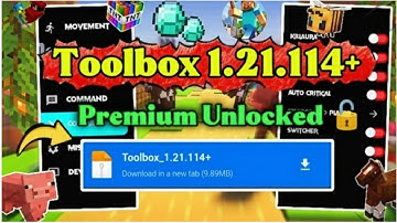 New 1.21.114+ Toolbox For MCPE ✅🔥 (Latest version) 💪🏻💀 