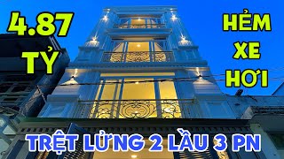 Bán nhà Gò Vấp 1408| Nhà hẻm xe hơi giá rẻ 4.87 tỷ tại đường Quang Trung , trệt lửng 2 lầu 3 PN
